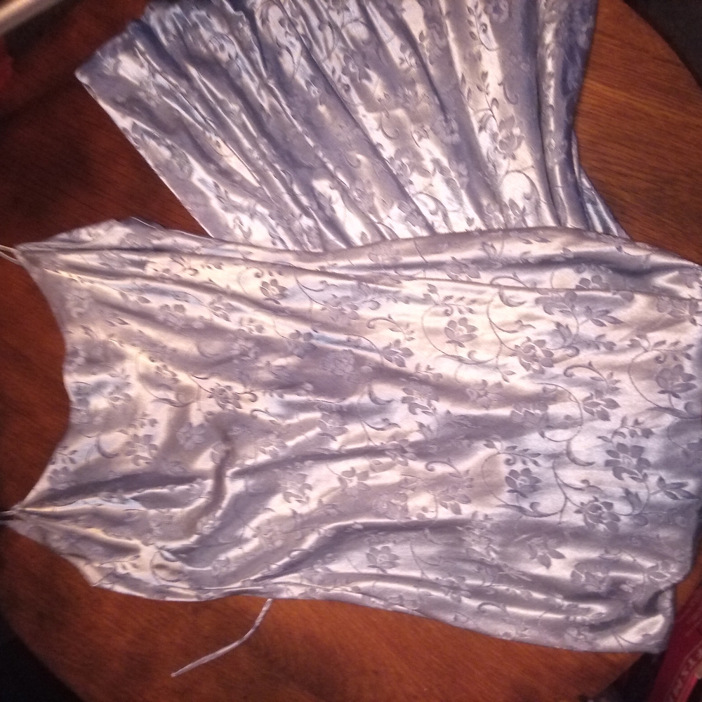 Vintage Elegant Floral Satin Dress